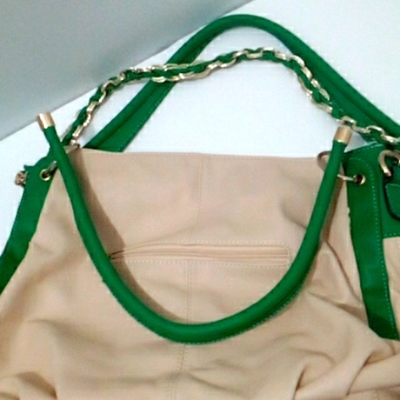 Kerry Cain tan green hobo bag - Picture 7 of 10
